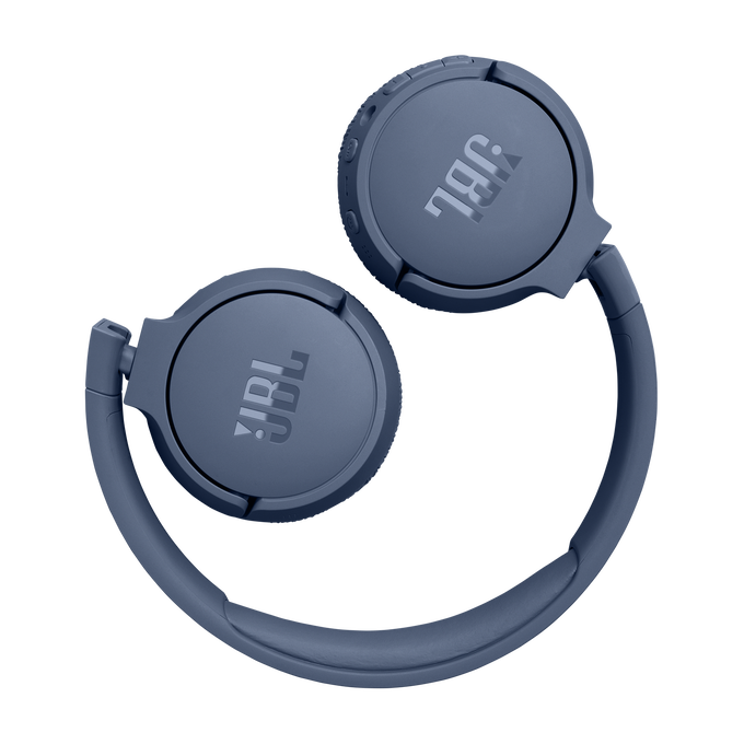 JBL Tune 670NC - Blue - Adaptive Noise Cancelling Wireless On-Ear Headphones - Detailshot 4 image number null